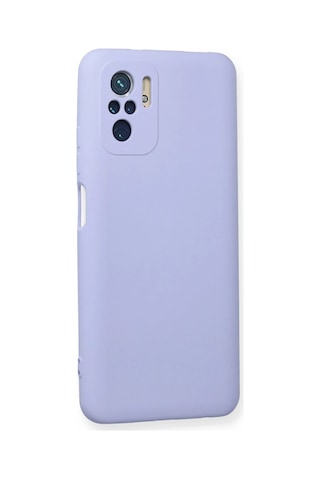 Xiaomi Redmi Note 10 Kılıf Nano İçi Kadife Silikon - Lila Belirtilmemiş