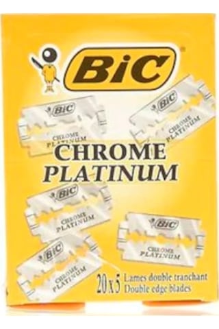 Bic Chrome Platinum Çift Taraflı Tıraş Bıçağı 5 x 20'li