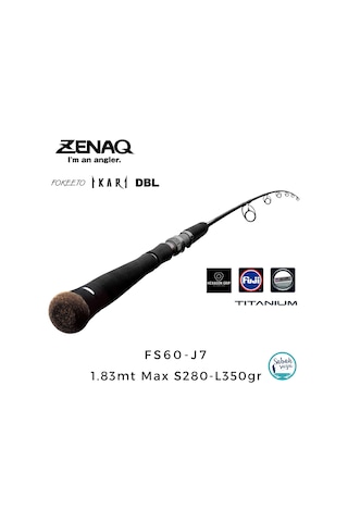 Zenaq Fokeeto Dbl Fs60-j7 İkari 1.83mt Max S280-l350gr 1p Jigging Kamış