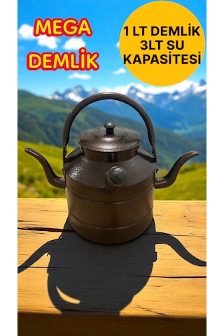 Avcı, Çoban, Kampçı, Çift Taraflı Çaydanlık, Süzekli 4 Litre Mega