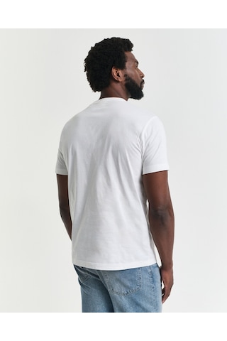Gant Erkek T-shırt 2044017-113 Beyaz