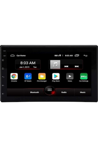 Exvol 7 İnc Android 12 Multimedya 2/32GB CarPlayli Double Ips Ekran+Kamera