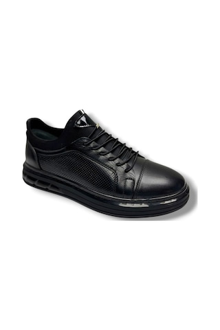 Hidayet Özel 1228-26 Hakiki Deri Streçli Slip On Anatomik Erkek Ayakkabı Siyah