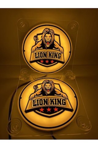 Ahmet Otomotiv Lion King Aslan Kral Cam Önü Logo Tabela 24volt