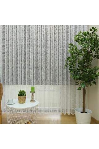 Evdepo Home Kullanıma Hazır Örme Tül Perde (542197438)