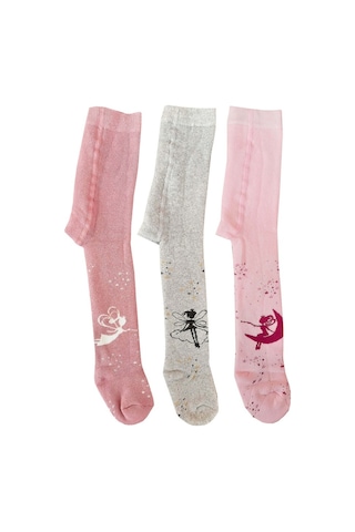 3Lü Kız Bebek/Çocuk Havlu Külotlu Çorap Pamuklu Kışlık Kalın