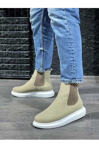 Knack Yüksek Taban Ayakkabı 111 Vizon Süet 001