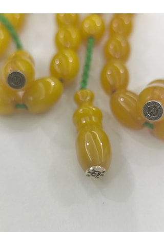 Zeyzun Usta Bilek Boy Efe Maskot Sıkma Kehribar Tespih 15x11 Mm B