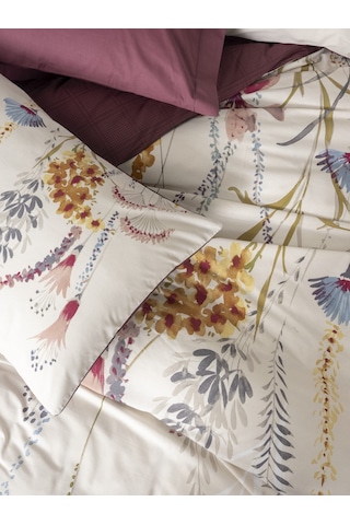 Cotton Box Çift Kişilik Nevresim Takımı Flos Bordo