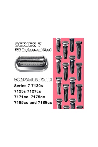 Braun 74s Serisi 7 Uyumlu Değiştirilebilir Elektrikli Tıraş Makinesi Başlığı 377393748
