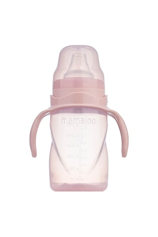 Mamajoo Kulplu Akıtmaz Eğitici Bardak Powder Pink 270 ML & Anti-K