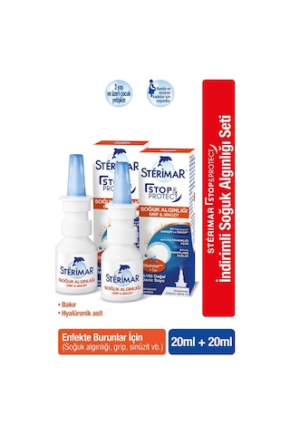 Sterimar Stop&Protect Soğuk Algınlığı Burun Spreyi 20Ml X 2