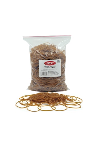 Ekoset 70Mm Kauçuk Paket Ambalaj Para Lastiği 1000 Adet