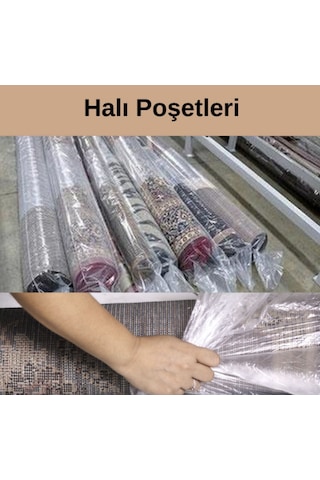 Halı Poşeti 1 Kg Yaklaşık 40 Metre Halı & Battaniye Yorgan Yastık İçin Uygundur Şeffaf