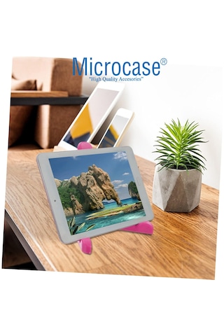 Microcase Apple Uyumlu iPad Pro 13 2025 Tablet İle Toucpad Bluetooth Klavye + Tablet Standı - Pembe Al5194 Omuz Çantası