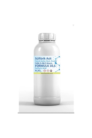 Sülfürik Asit 500 Ml %96.5-98.5 Kons. Zaç Yağı