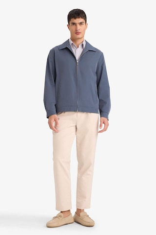 Defacto Slim Fit Dar Kesim Polo Yaka Astarlı Fermuarlı Mont F7821ax26spın269 İndigo-ın269