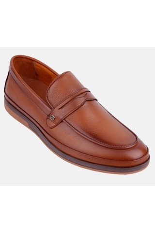 Marcomen 152-17434 Taba Erkek Loafer Günlük Deri Ayakkabı, Taba