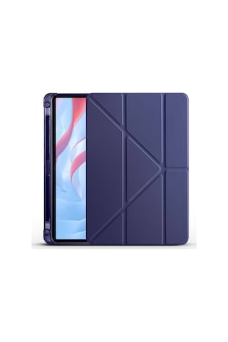 Goocamp Huawei Honor Pad X8 Pro 11.5' Kılıf Tri Folding Kalem Bölmeli Standlı Kılıf Lacivert