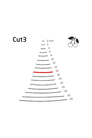 Kirschen 3103016 Düz Oluklu Ağız Oyma Iskarpela Cut3 - 16mm