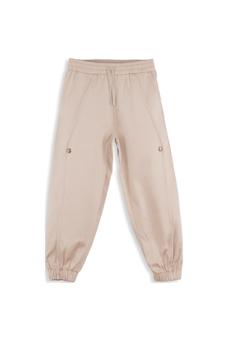 Denokids Erkek Çocuk Bej Gabardin Pantolon Renkli