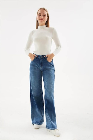 Only Fashion Friends Kadın Jean Pantolon 24k0546k1 Koyu Mavi