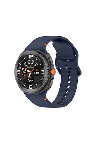 Novstrap Samsung Galaxy Watch 8 40mm 44mm Classic 46mm İle Uyumlu Kordon Lansman Silikon Kayış