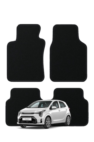 Kia Picanto 3. Nesil 2017 Sonrası Özel Kesim Tam Uyumlu Lüx Oto Halı Paspas , Kia Paspas , Kia Halı Paspas , Kia Picanto Paspas , Picanto Paspas