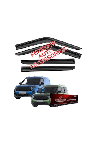 Ford Courier Ferrous Cam Rüzgarlığı 4lü Set 2023 Ve Üstü