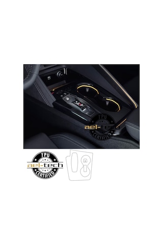 Audi Q5 Uyumlu Vites Etrafı Piano Black Tpu Koruyucu 2025-2026