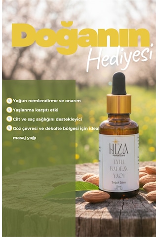 Hiza Herbal Care Doğal Tatlı Badem Yağı 30 ML