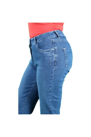 Kadın Orta Mavi Mom Jeans Orta Mavi