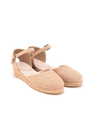 Star Tombis Gerçek Elişi 3cm Arkası Az Açık Hasır Jüt Bantlı Günlük Kız Çocuk Espadril Handmade Hasır