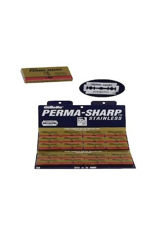 Permasharp Çift Taraflı Yaprak Jilet Tıraş Bıçağı 20 x 5 Paket