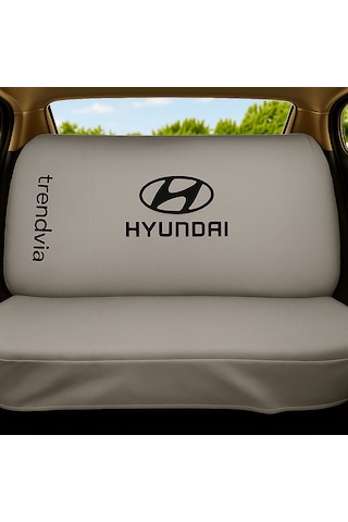 Hyundai Uyumlu Açık Gri Oto Koltuk Kılıfı Takımı Ön Arka Servis