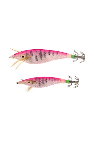 Maiyame 6cm Pembe Arka Abs Nylon Işıklı Çubuklu Kalamar Yem