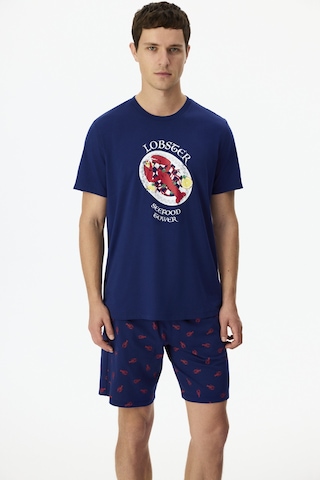 Penti Erkek Renkli Lobster Tower Şortlu Pijama Takımı