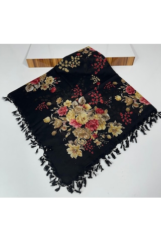 Sökme Boncuklu Pamuk Yazma - 05651 Siyah,kahve