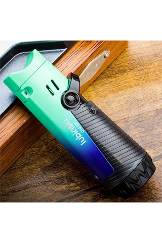 Lubinski Lion Çift Torch Puro Çakmağı Green Ice Lb-185