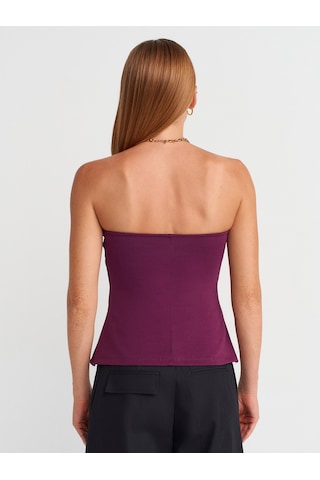 Dilvin 31860 Straplez Top-mor Mor