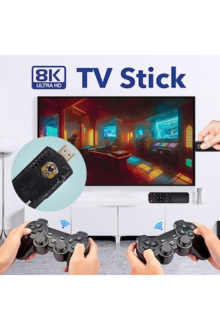 Arcade 8K 10.000 Oyunlu HD Mini TV Android Retro Oyun Konsolu