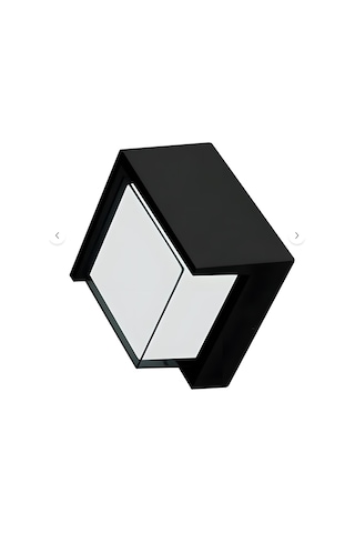 Kendal Kda713 Dekoratif Led Aplik 12w 1080 Lümen Abs - Kare - Gün Işığı Siyah