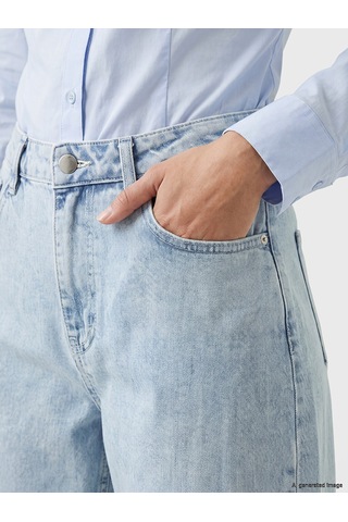 LC Waikiki Lc Waıkıkı Mavi Yüksek Bel Straight Fit Kadın Jean Pantolon