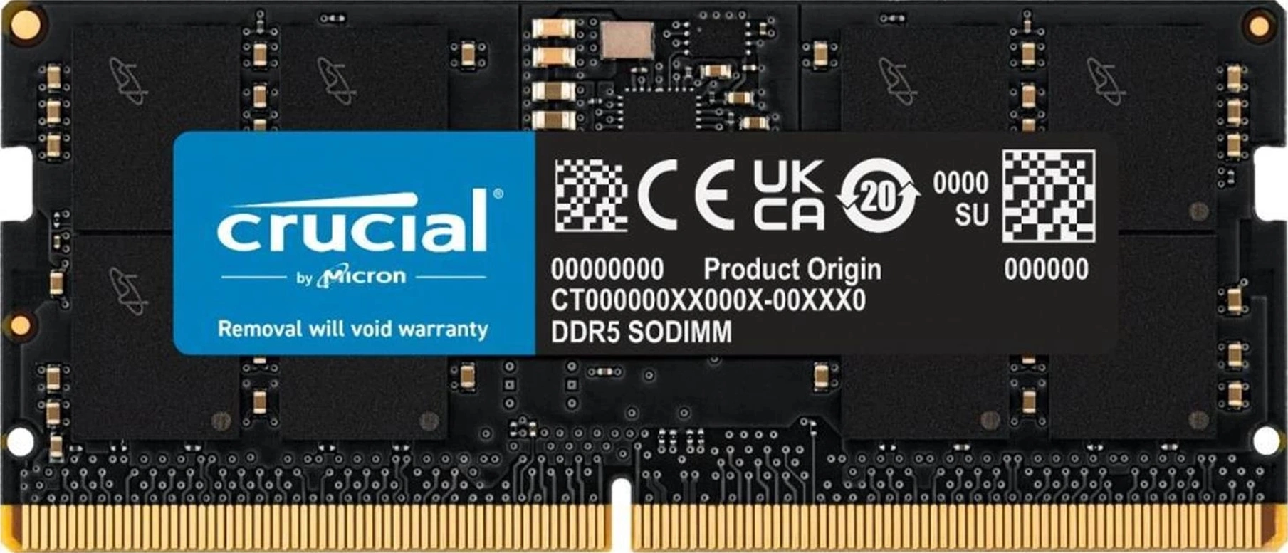 Crucial Basics 16gb Ddr5 4800mhz Cb16gs4800e Cl40 1.1v Sodımm Notebook Ram