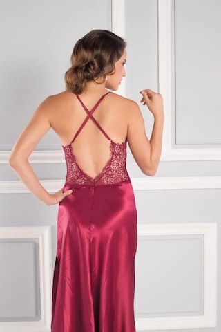 Pierre Cardin 6lı Sabahlık Çeyiz Seti Uzun Bordo