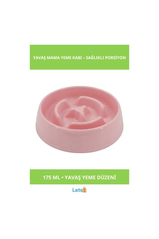 Yavaş Yeme Kabı 175 Ml Mor, Mavi, Yeşil, Pembe Çok Renkli