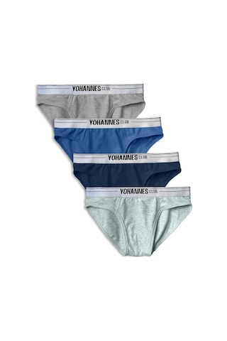 Yohannes Club, Erkek Çocuk, Pamuklu Slip Külot, 4'lü Paket, Çok Renkli Çok Renkli