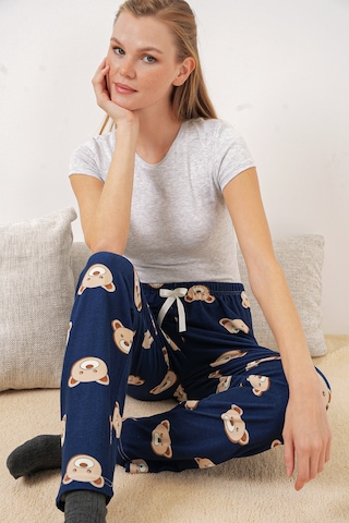 Bigdart 4323 Desenli Pijama Altı - F. Lacivert