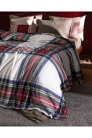 Clorel Çift Kişilik Welsoft Baskılı Battaniye - Lacivert 8684427292044 Çok Renkli