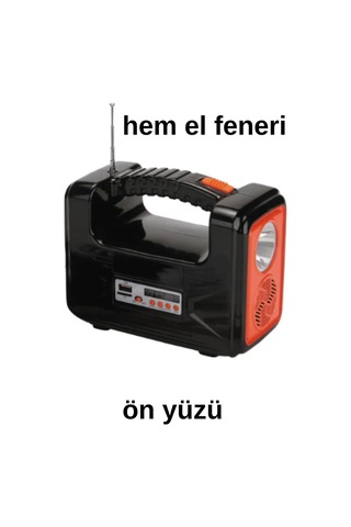 Solar Panelli Radyolu Çok Foksiyonlu Kamp Feneri Bluetooth